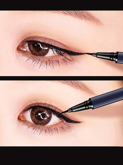 [Warm Water Can Remove Makeup] Blue Tube Waterproof Eye Liner