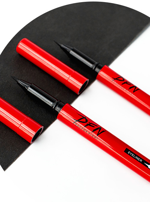 Thai DFN Smooth And Easy To Dry Red Tube Eyeliner