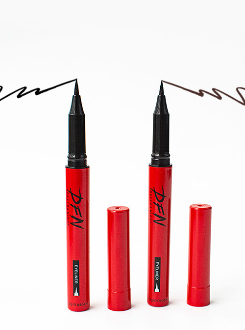 Thai DFN Smooth And Easy To Dry Red Tube Eyeliner
