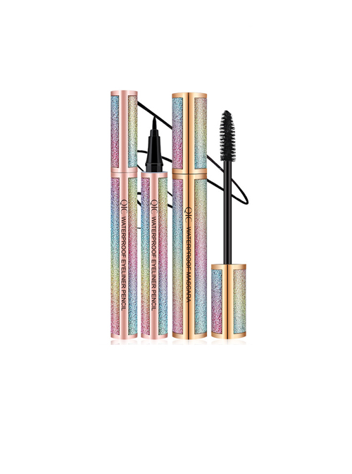 Beauty QIC Starry Waterproof Black Eyeliner Mascara Set