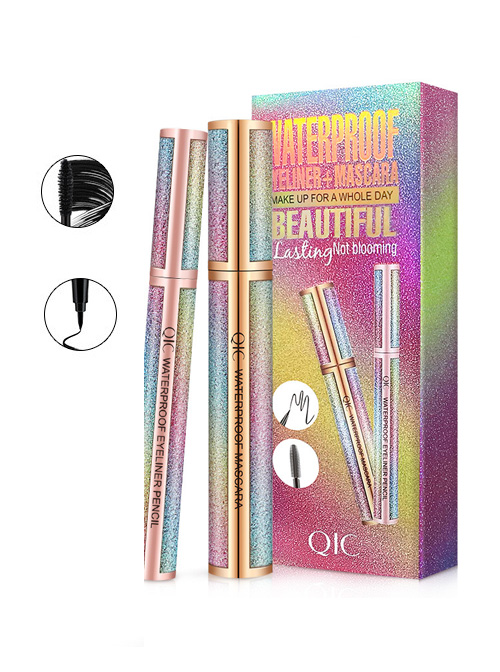 Beauty QIC Starry Waterproof Black Eyeliner Mascara Set