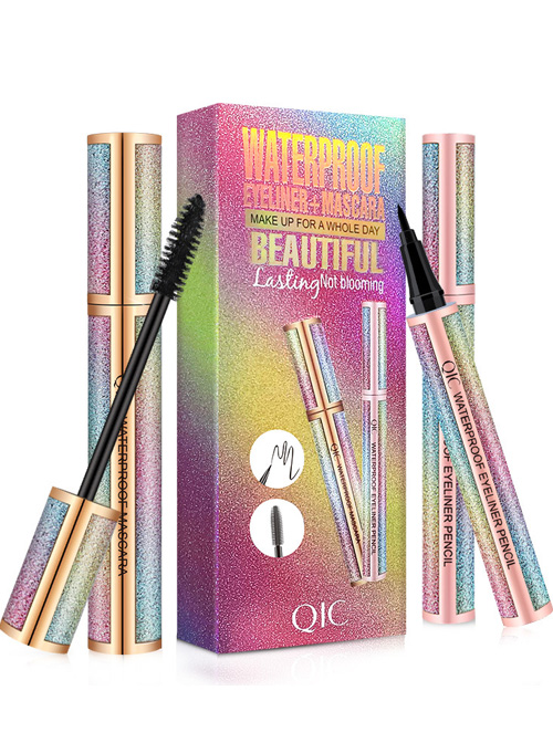 Beauty QIC Starry Waterproof Black Eyeliner Mascara Set