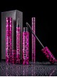 YANQINA Pink Leopard Print Tube Black Lasting Eyeliner Mascara Set