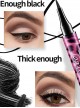 YANQINA Pink Leopard Print Tube Black Lasting Eyeliner Mascara Set