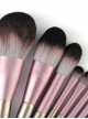 9 Small Pudding Champagne Purple Makeup Brushes And A Brush Bag Set