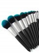 10 Blackish Green Makeup Brushes And A Firefly Brush Bag Set