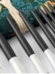 10 Blackish Green Makeup Brushes And A Firefly Brush Bag Set