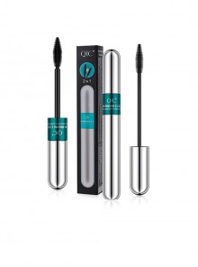 QIC Dense Curling Two In One Silver Tube Double Brush Head Double Effect Mascara