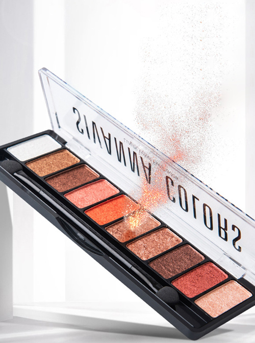 SIVANNA Luxury Velvet Pearlescent Ten colors Eyeshadow Palette