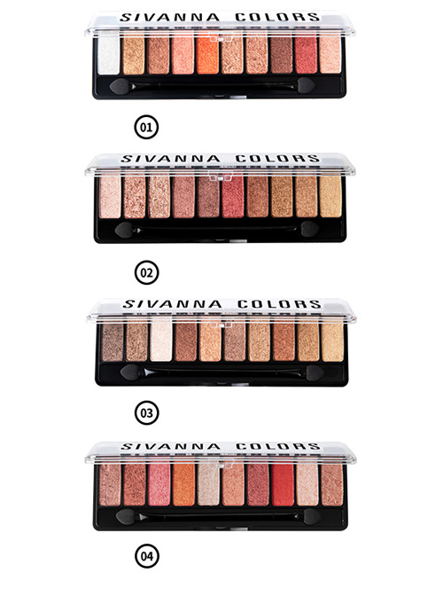 SIVANNA Luxury Velvet Pearlescent Ten colors Eyeshadow Palette