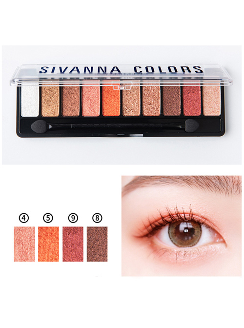 SIVANNA Luxury Velvet Pearlescent Ten colors Eyeshadow Palette