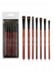 7 Cosmetic Brushes Pony Hair Eyeshadow Brushes Set Full Eye Makeup Set