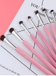 7 Cosmetic Brushes Pony Hair Eyeshadow Brushes Set Full Eye Makeup Set