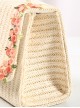 Straw Weaving Bag Pearl Portable Messenger Cute Children Shoulder Bag