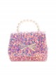 Sequin Bowknot Pearl Portable Messenger Children Chain Bag