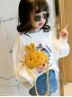 Cute Rabbit Shape Children Short Plush Shoulder Bag