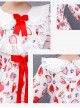 Strawberry Blueberry Printing Children Sweet Lolita Long Sleeve Dress