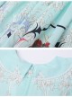 Cute Princess Doll Printing Children Sweet Lolita Half Sleeve Dress