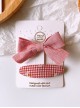 Children Cute Pure Color Fabric Bowknot Little Daisy Hairpins