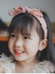 Pink Bowknot Beaded Embellishment Children Non-slip Hairband