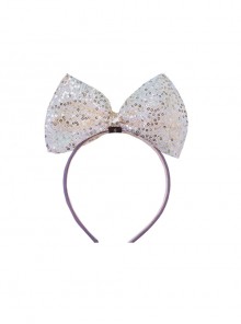 Golden Sequins Big Bowknot Children Hairband