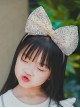 Golden Sequins Big Bowknot Children Hairband