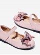 Bowknot Pure Color Small Leather Shoes Children Classic Lolita Shoes