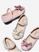 Bowknot Pure Color Small Leather Shoes Children Classic Lolita Shoes