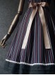 Cyanopathy Vest Skirt Square Collar Striped Pure Cotton 