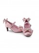 Pink Bow Lovely Bride Shoes