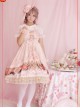 Pink Clock Chess Meeting Notes  Dress Skirt Straps Cross JSK