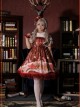 Pink Clock Chess Meeting Notes  Dress Skirt Straps Cross JSK