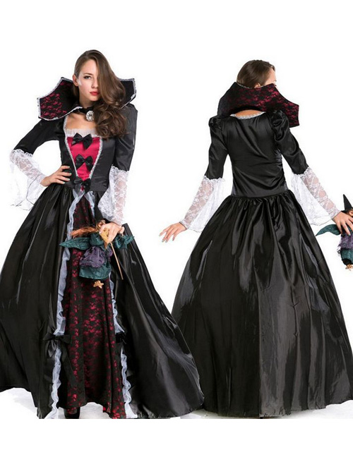 Vampire Halloween Clothing Queen Long Skirts