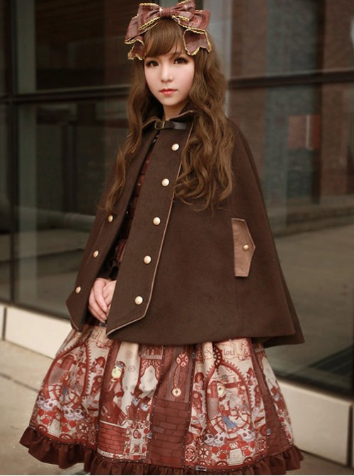 Neverland Lolita,The Traveller In The Wind~ Lolita Cape -4 Colors Available