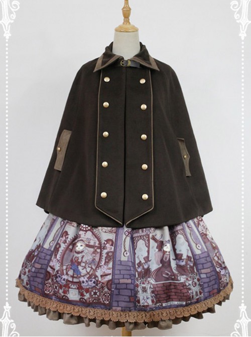 Neverland Lolita,The Traveller In The Wind~ Lolita Cape -4 Colors Available