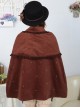 Dream of Lolita Brown Winter Cape