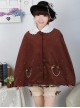 Dream of Lolita Brown Winter Cape