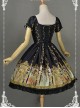 Black Sweet Bowknot Decorated Neckline Short Lolita Dress