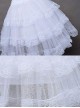 White Cotton Hard Tulle Lolita Dress Petticoat