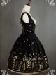 Black Tight Lace Lolita Vest Skirt