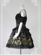 Black Open The Shoulder Tight Waist Lolita Skirt