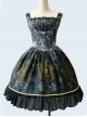 Black Grey Meteorite Magic Printed  Lolita Dress