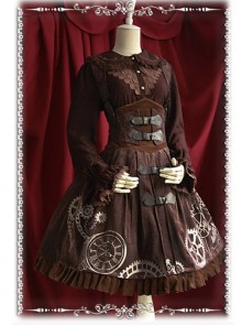 Steampunk Time Underbust Lolita JSK - by Infanta