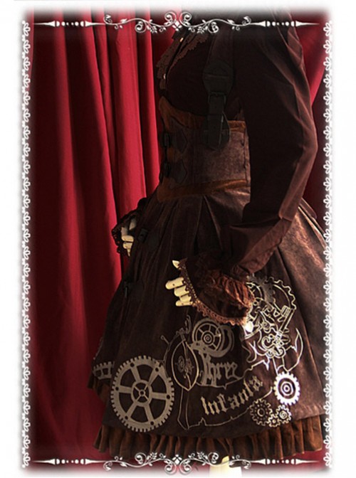 Steampunk Time Underbust Lolita JSK - by Infanta