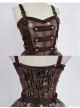 Adjustable Straps Natural Waist Steampunk Lolita JSK - Steampunk Cat by Souffle Song