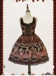 Brown Round Collar Chocolate Carousel Infanta Dress