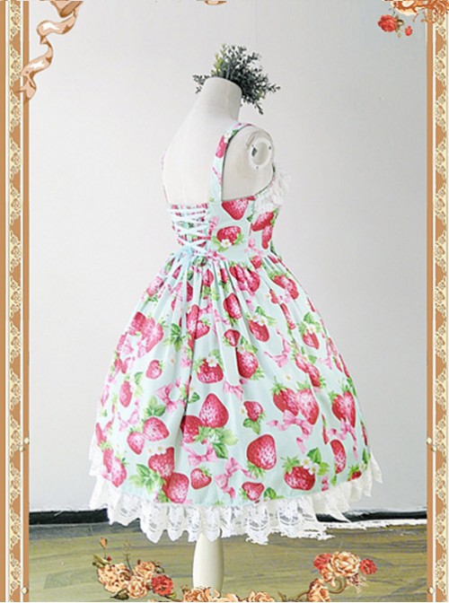 Strawberry Printed JSK by Infanta