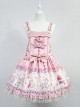 Sweet Adjustable Straps Decorated Bodice Cherry Rose