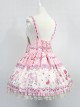 Sweet Adjustable Straps Decorated Bodice Cherry Rose