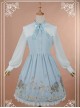 Sweet Square Collar Bow-Knot Decorated OP Dress - Angel Serenade